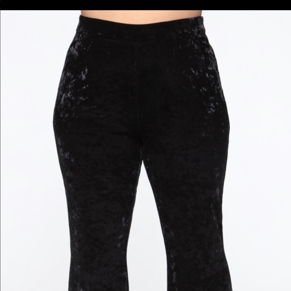Wide leg suede pants - Picture 2 of 4